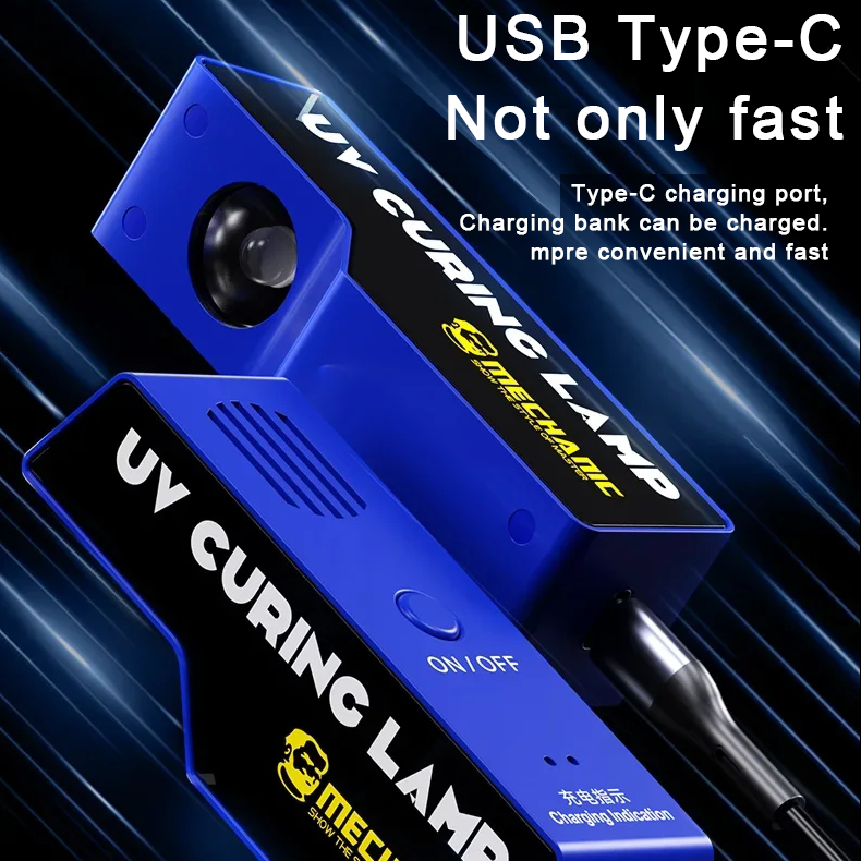 Mechanic NEW L2 UV Curing Lamp 800mAh Large Capacity for Phone PC Motherboard UV Glue Green Black Oil Fast Curing Repair Light