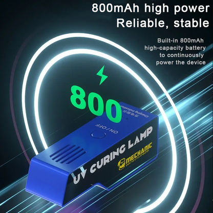 Mechanic NEW L2 UV Curing Lamp 800mAh Large Capacity for Phone PC Motherboard UV Glue Green Black Oil Fast Curing Repair Light