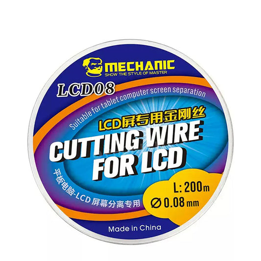 MECHANIC 0.08mm/200m Special Steel cutting Wire for Mobile LCD Tablet PC Screen Separation Line super nano materials tools
