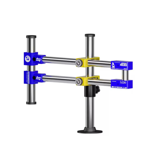 MECHANIC LM3 360° Universal Double Arm Stand for Mobile Phone Motherboard PCB Repair Microscope Support Rotating Stand Tool