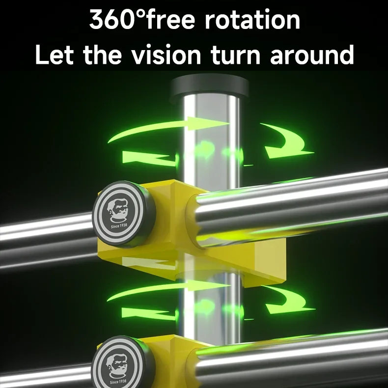 MECHANIC LM3 360° Universal Double Arm Stand for Mobile Phone Motherboard PCB Repair Microscope Support Rotating Stand Tool