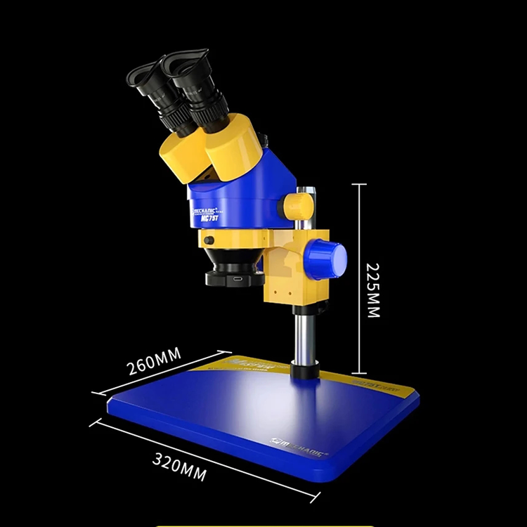 MECHANIC MC75T-B11 HD Trinocular Microscope ForMobile Phone PCB Rework Assembly Industrial Grade Stereo Detect Repair Tools