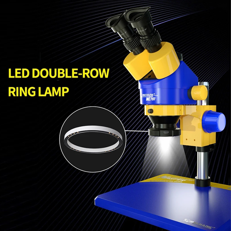 MECHANIC MC75T-B11 HD Trinocular Microscope ForMobile Phone PCB Rework Assembly Industrial Grade Stereo Detect Repair Tools