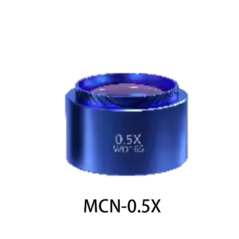 Mechanic Microscope Auxiliary Objective Lens 0.3X/0.5X/0.7X/2X MCN Eyepiece for Increase Working Distance of Stereo Microscopes