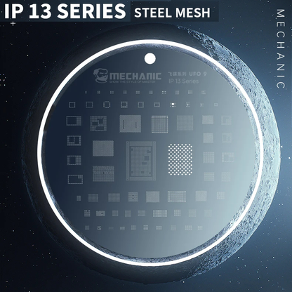 MECHANIC UFO Series High Temperature Resistance Quare Round Hole BGA Reballing Steel Stencil