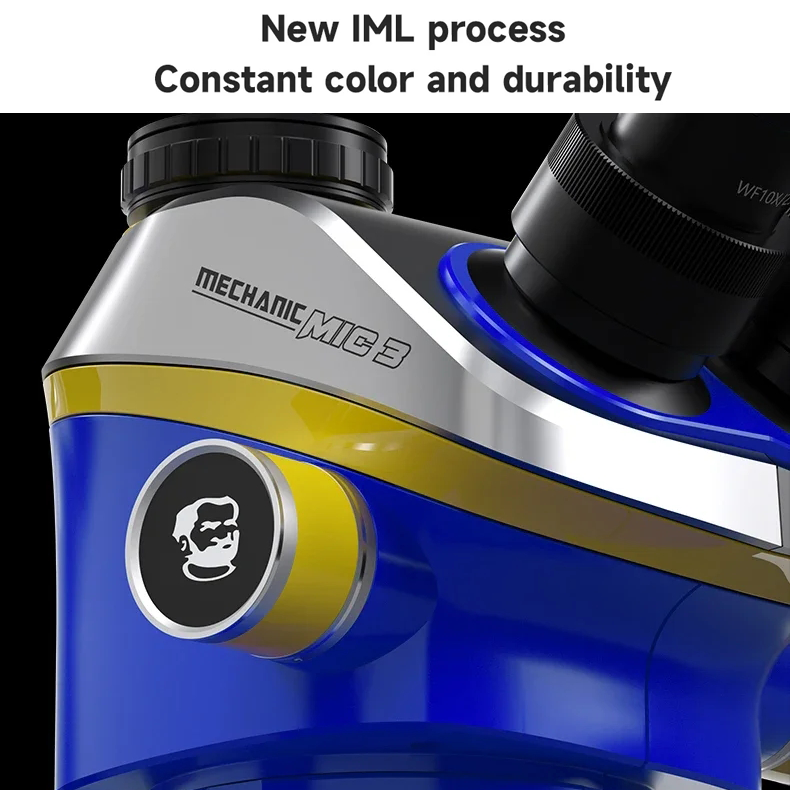 MECHANIC Mic3-B11 Trinocular Stereo Microscope WF10X/25MM Eyepiece 7-50X Continuous Zoom for Phone PCB Welding Microscope Tool