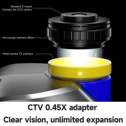MECHANIC Mic3-B11 Trinocular Stereo Microscope WF10X/25MM Eyepiece 7-50X Continuous Zoom for Phone PCB Welding Microscope Tool