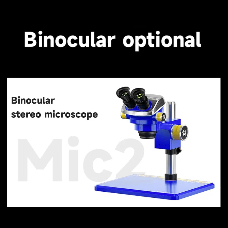 MECHANIC Mic3-B11 Trinocular Stereo Microscope WF10X/25MM Eyepiece 7-50X Continuous Zoom for Phone PCB Welding Microscope Tool
