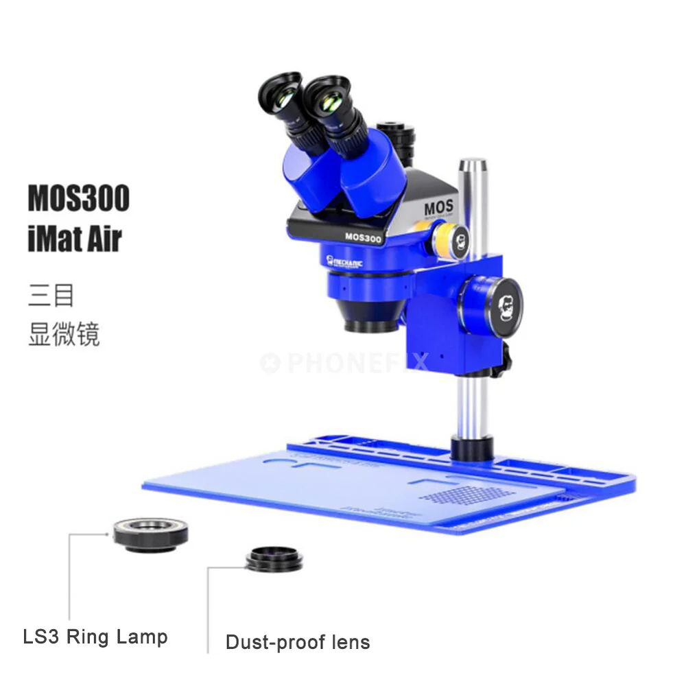 MECHANIC MOS300 B11/Binocular MOs260 B11 6-45x HD Trinocular Microscope for Mobile phone pc8 ic Maginify Repair