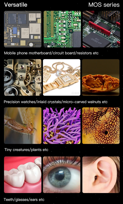 MECHANIC MOS760 Triocular Microscope 7X-60X Magnification 360 Degree Rotation Phone PCB Soldering MOS750 Binocular Microscope