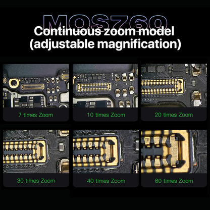 MECHANIC MOS760 Triocular Microscope 7X-60X Magnification 360 Degree Rotation Phone PCB Soldering MOS750 Binocular Microscope