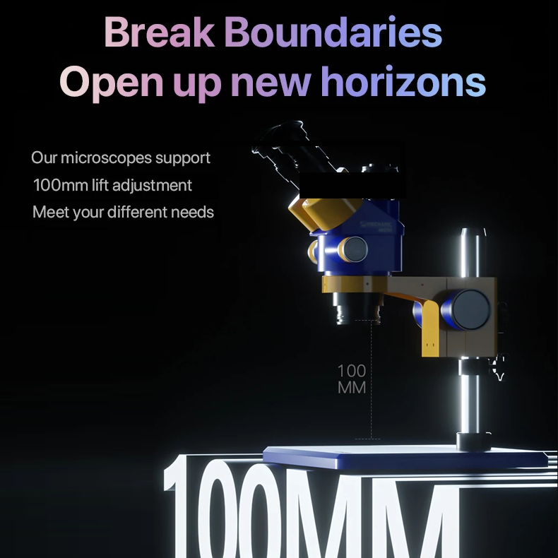 MECHANIC MOS760 Triocular Microscope 7X-60X Magnification 360 Degree Rotation Phone PCB Soldering MOS750 Binocular Microscope