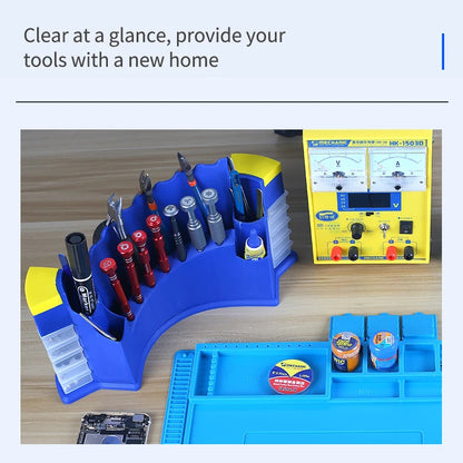 MECHANIC MT-BR10 BR5 Storage Box Desktop Parts Maintenance Tool Organizer For Mobile Phone Repair Screwdriver/Tweezers Storage