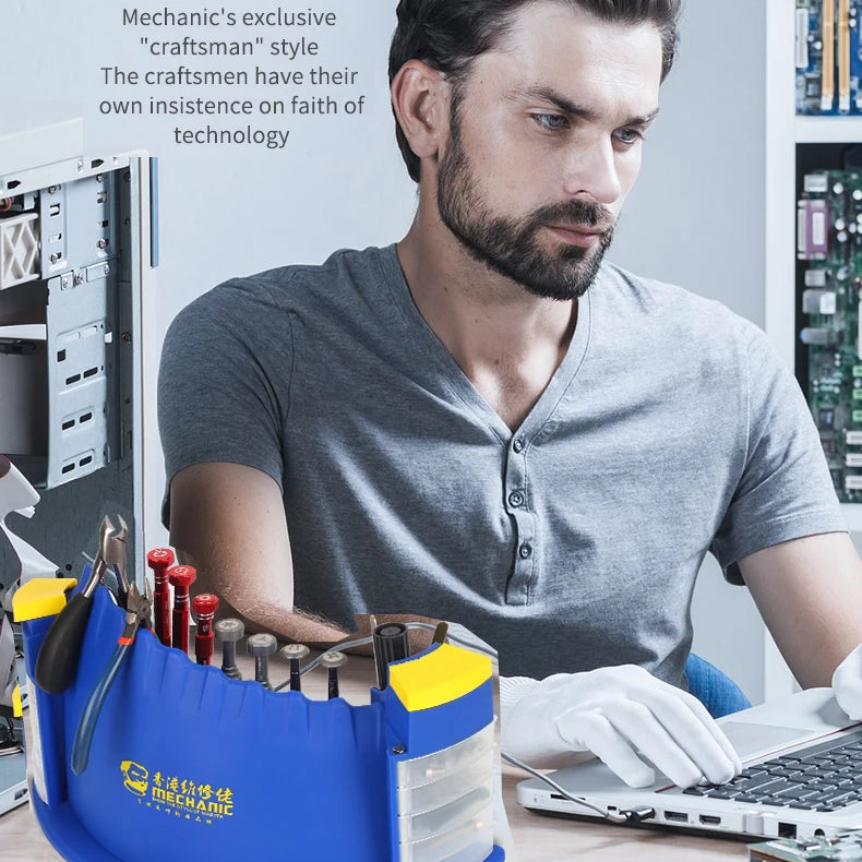 MECHANIC MT-BR10 BR5 Storage Box Desktop Parts Maintenance Tool Organizer For Mobile Phone Repair Screwdriver/Tweezers Storage