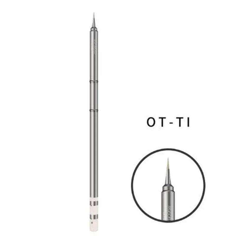 MECHANIC OT Series Integrated Long Solder Iron Tip External Heat Rapid Heating Welding Tips Suit for T12 Pro Soldering Station