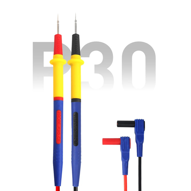 MECHANIC P30 P40 Multimeter Pen 1000V 20A Soft Anti-Scalding Silicone Wire Extra Tip Probe Test Pen for Digital Multimeter