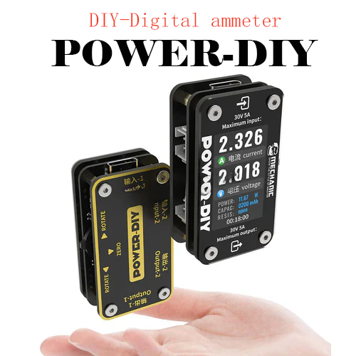Mechanic POWER-DIY Digital Ammeter 30V 5A Votage Current Tester For iPhone Android Xiaomi Huawei samsung phone Power Supply Repair Test Cord