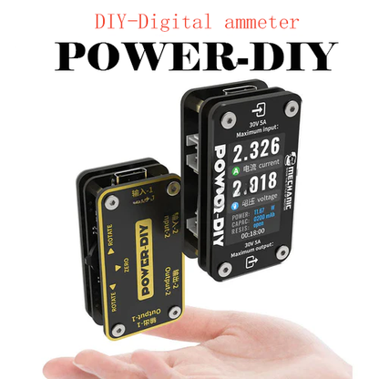 Mechanic POWER-DIY Digital Ammeter 30V 5A Votage Current Tester For iPhone Android Xiaomi Huawei samsung phone Power Supply Repair Test Cord