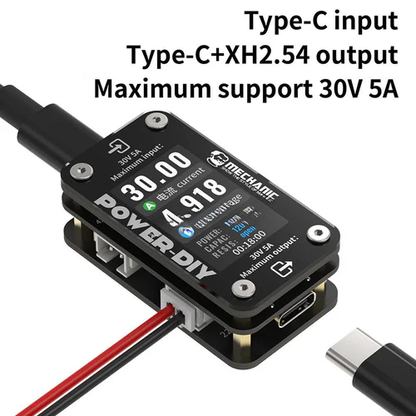 Mechanic POWER-DIY Digital Ammeter 30V 5A Votage Current Tester For iPhone Android Xiaomi Huawei samsung phone Power Supply Repair Test Cord