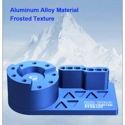 MECHANIC R11 Pro Multi-Functional Storage Box 360° Rotating Screwdriver Tweezer Holder Phone Maintenance Tool Accessories Rack