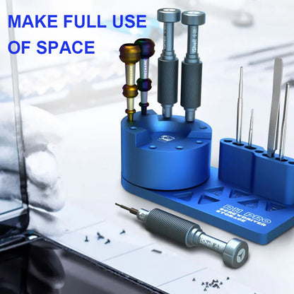 MECHANIC R11 Pro Multi-Functional Storage Box 360° Rotating Screwdriver Tweezer Holder Phone Maintenance Tool Accessories Rack