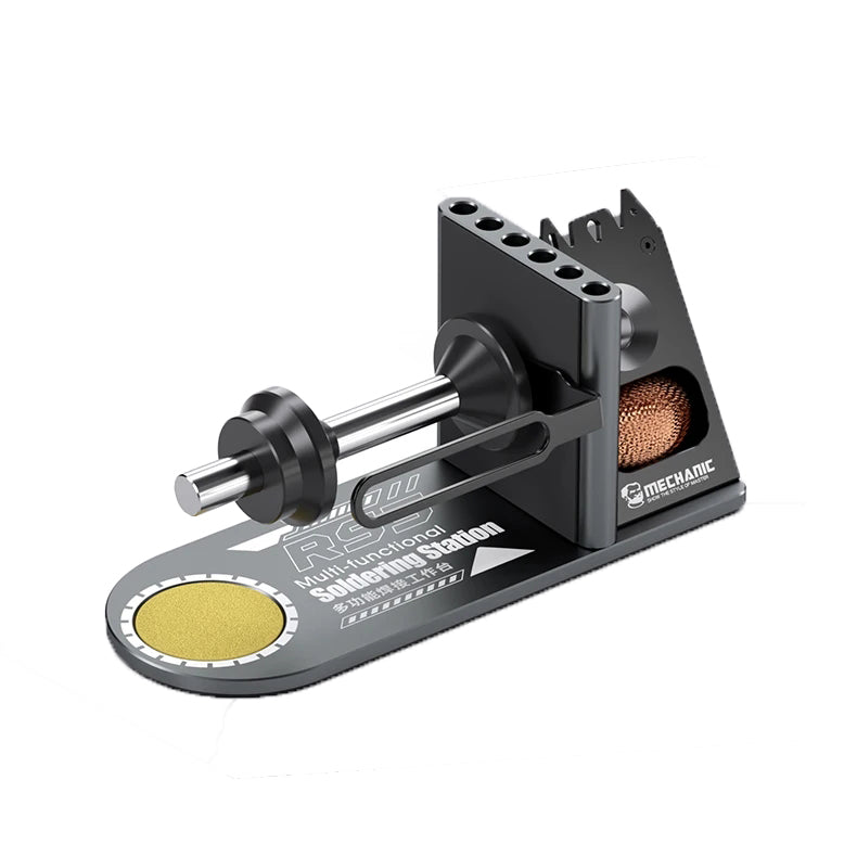 MECHANIC RS5 Multi Functional Welding Soldering Iron Holder with Iron Tip Placement Hole Sponge Pad Tin Wire Placement Rack
