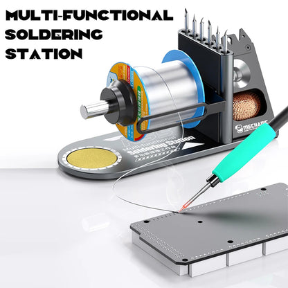 MECHANIC RS5 Multi Functional Welding Soldering Iron Holder with Iron Tip Placement Hole Sponge Pad Tin Wire Placement Rack
