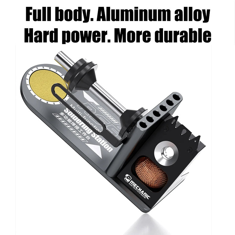 MECHANIC RS5 Multi Functional Welding Soldering Iron Holder with Iron Tip Placement Hole Sponge Pad Tin Wire Placement Rack