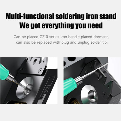 MECHANIC RS5 Multi Functional Welding Soldering Iron Holder with Iron Tip Placement Hole Sponge Pad Tin Wire Placement Rack