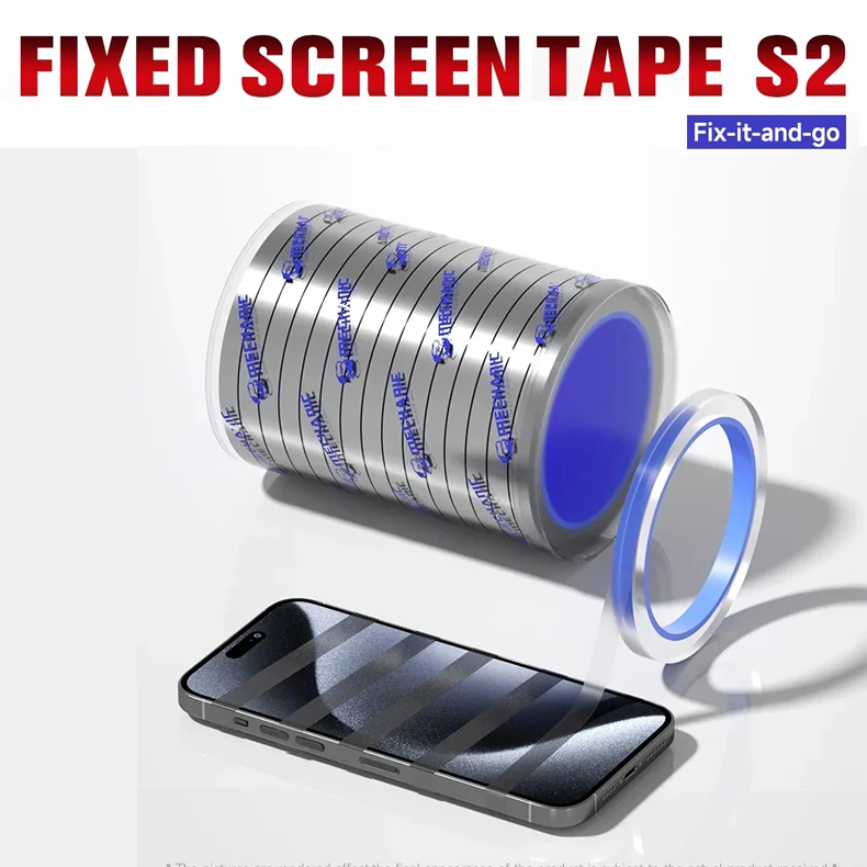 MECHANIC 5mm/10mm S2 Screen Fixing Tape High Elasticity Non Mark Electronic Tape for Mobile Phone Screen Protection Frame Repair