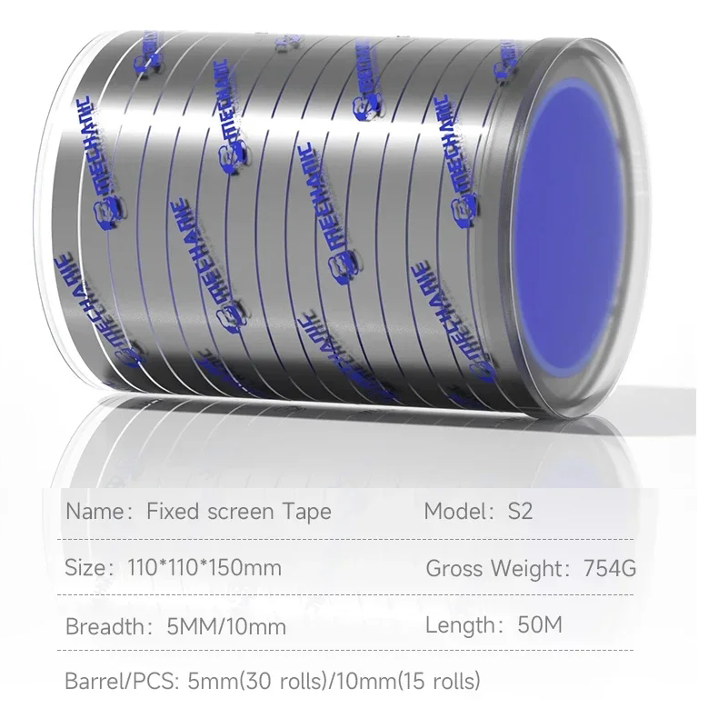 MECHANIC 5mm/10mm S2 Screen Fixing Tape High Elasticity Non Mark Electronic Tape for Mobile Phone Screen Protection Frame Repair