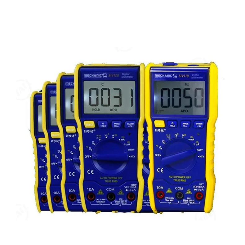 Mechanical SIV120 Mini Portable Fully Automatic Electrician Multimeter Maintenance Measurement Instrument Built-in Lighting Lamp