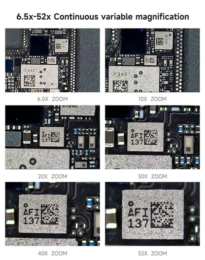 MECHANIC Super X Pro -B11 Trinocular Stereo Microscope 6.5X-52X Continuous Zoom for PCB Phone Soldering Repair Microscope Tool