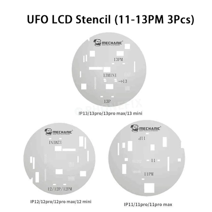 MECHANIC UFO Series High Temperature Resistance Quare Round Hole BGA Reballing Steel Stencil