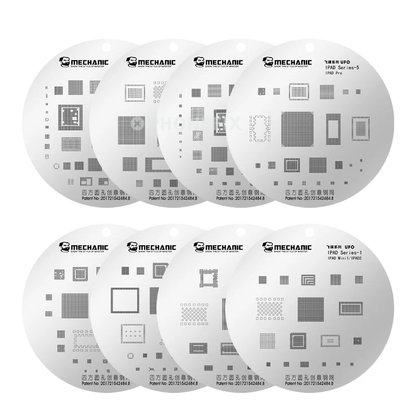 MECHANIC UFO Series High Temperature Resistance Quare Round Hole BGA Reballing Steel Stencil
