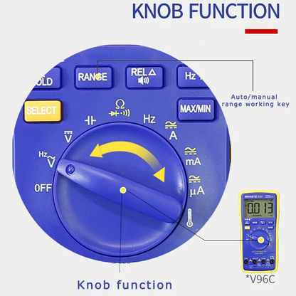 Multimeter Automatic Range MECHANIC V96C High Precision Digital Display Voice AC DC Voltage Current Resistance Measurement Tool