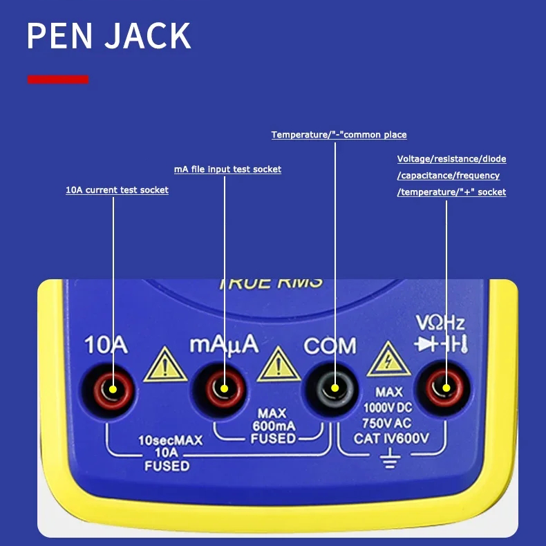 Multimeter Automatic Range MECHANIC V96C High Precision Digital Display Voice AC DC Voltage Current Resistance Measurement Tool