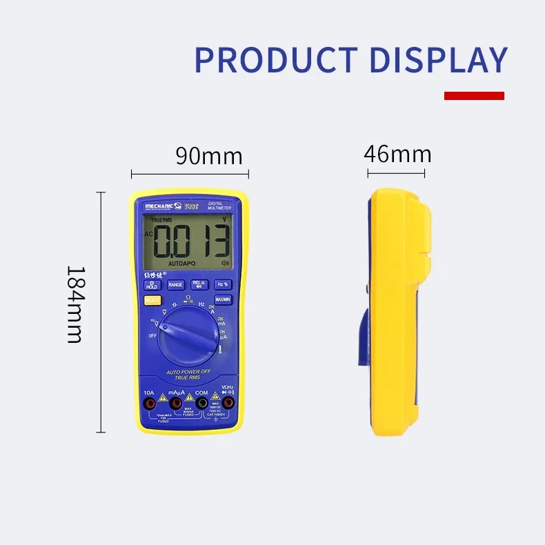 Multimeter Automatic Range MECHANIC V96C High Precision Digital Display Voice AC DC Voltage Current Resistance Measurement Tool