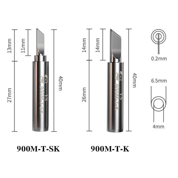 MECHANIC 900M-T-/lS/K/SK Lead-Free VS series Soldering lron Tip Heat Welding Headfor 936 937 Soldering Station Repair Rework Tool
