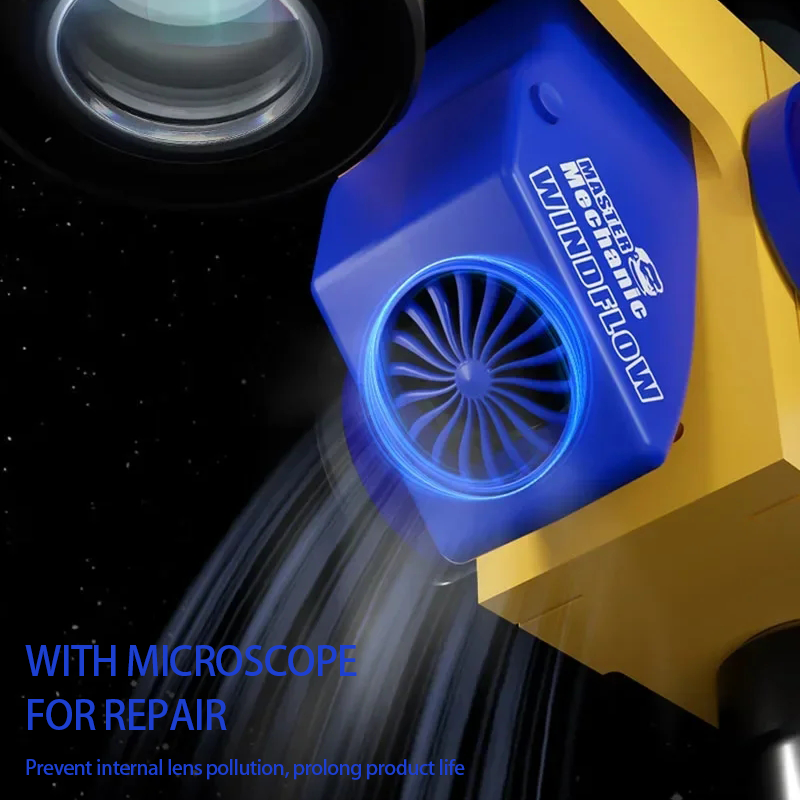 Mechanic Windflow X Exhaust Fan With Light Powerful Smoke Exhaust for Microscopes Mobile Phone Motherboard Welding Repair tools