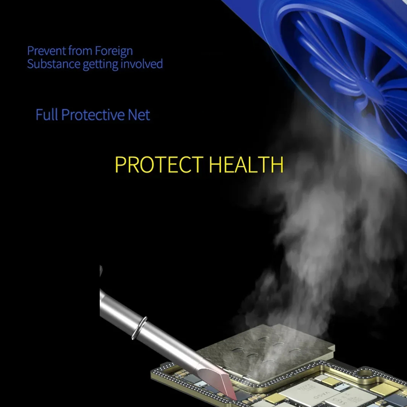 Mechanic Windflow X Exhaust Fan With Light Powerful Smoke Exhaust for Microscopes Mobile Phone Motherboard Welding Repair tools