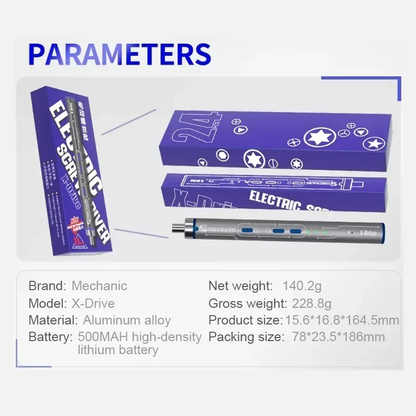 MECHANIC X-DRIVE Multifunctional Electric Manual Integrated Screwdriver Set High Hardness Mobile Phone Disassembly Repair Tool