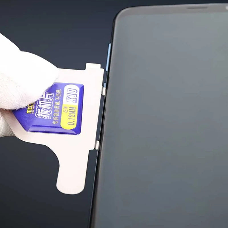 MECHANIC X10 Ultra Thin Steel Disassemble Sheet 0.12mm Thickness Stainless Steel Card LCD Mobile Phone Screen Sheet Opening Tool