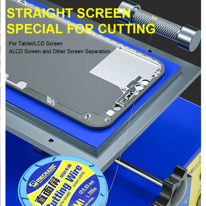 MECHANIC QM1 ZM1 Screen Cutting Wire 0.028 0.03mm Width Special Design For Curved Straight Phone Screen Cutting Separator Repair