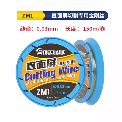 MECHANIC QM1 ZM1 Screen Cutting Wire 0.028 0.03mm Width Special Design For Curved Straight Phone Screen Cutting Separator Repair