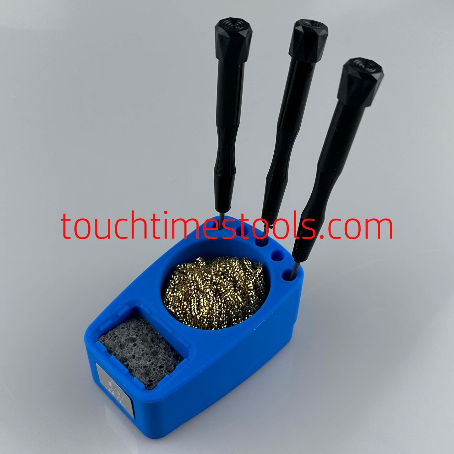 High Temperature Resistant Silicone Soldering Iron Tip Cleaner Copper Wire Cleaner  with Sponge and Holder