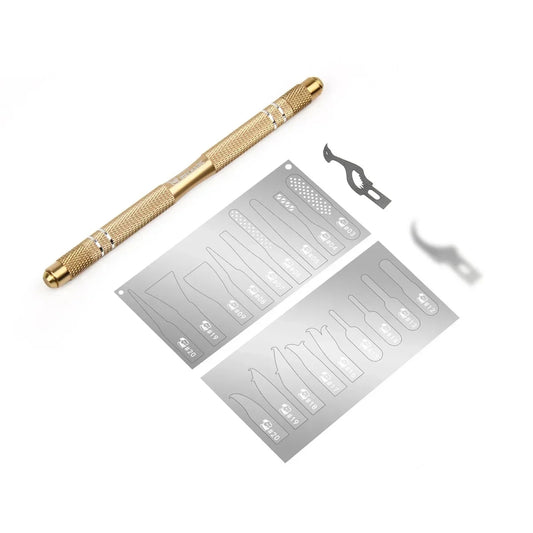 MECHANIC iMax9 20 in 1 Multifunctional Non-Slip Metal Repair Knife Kit Motherboard CPU IC Chip Glue Removal Blade Rework Tools