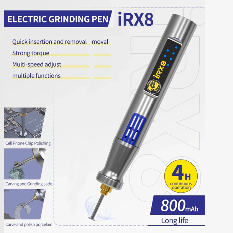 MECHANIC IRX8 Electric Sanding Polishing pen Grinder High Speed Motor Chip Carving For Phone Repair