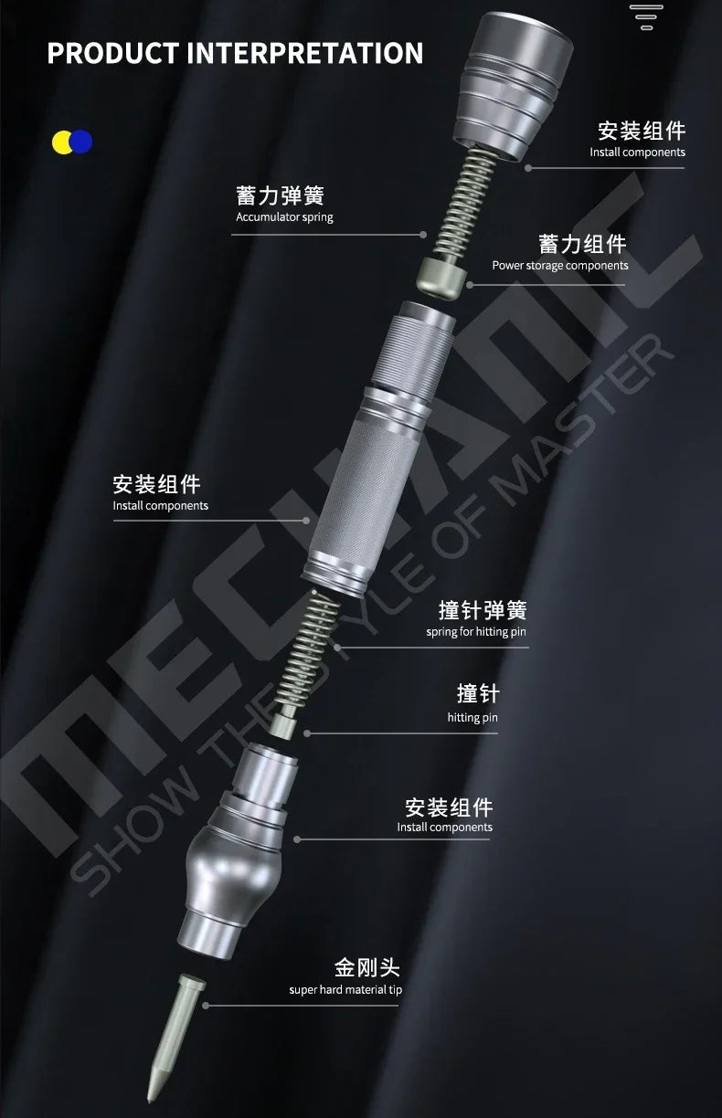 MECHANIC iRock5 Camera back glass crack pen for iPhone X -16 Pro Max mobile phone back glass cover removal repair tool